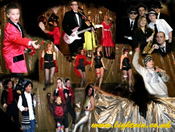 Montage of photos from Pop Party.